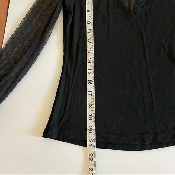 h&m long sleeve mesh polka dot top - Picture 8 of 13